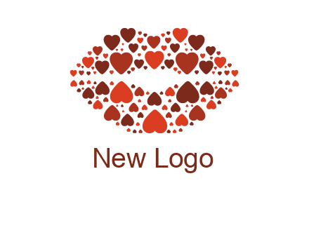 hearts on lips logo