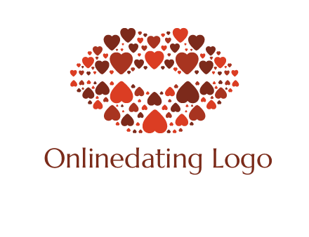 hearts on lips logo
