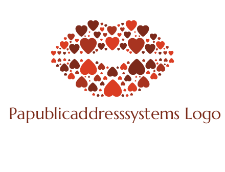 hearts on lips logo
