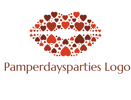 hearts on lips logo