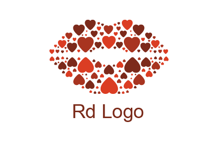 hearts on lips logo