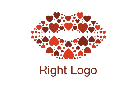 hearts on lips logo