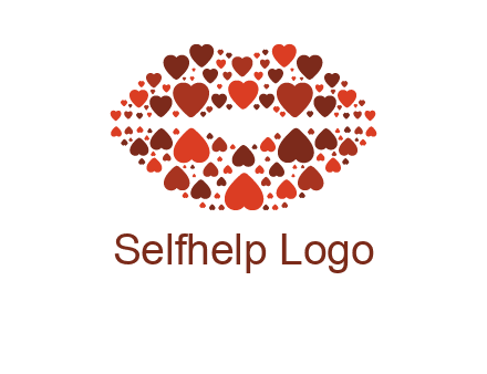 hearts on lips logo