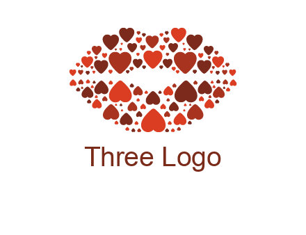 hearts on lips logo