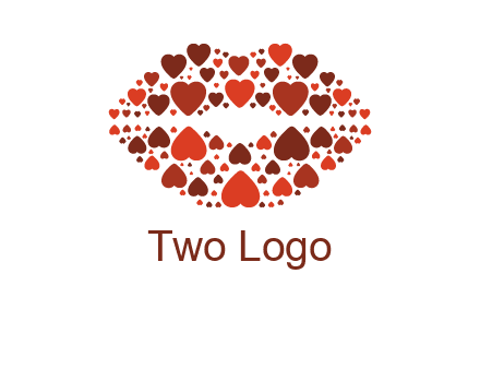 hearts on lips logo