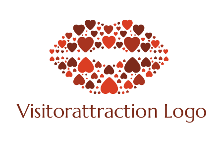 hearts on lips logo