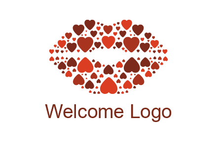hearts on lips logo