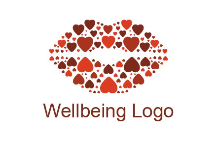 hearts on lips logo