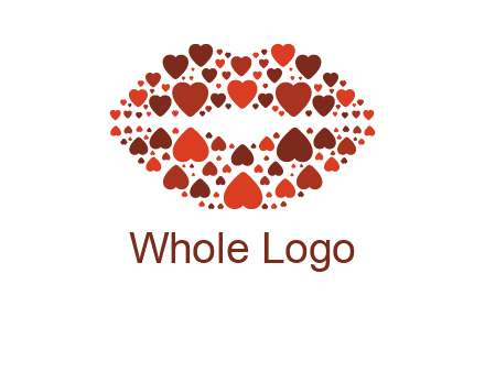 hearts on lips logo