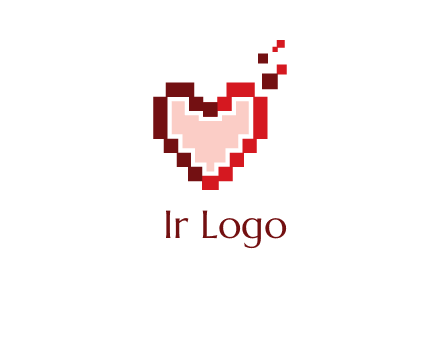 heart pixel icon