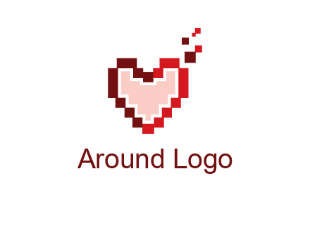 heart pixel icon