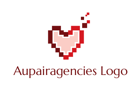 heart pixel icon