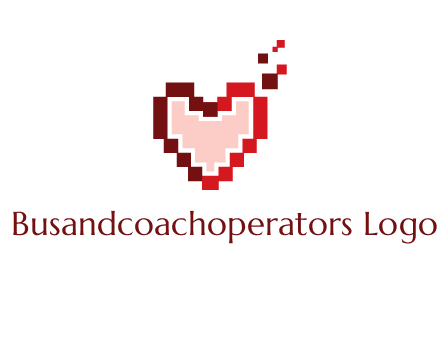 heart pixel icon