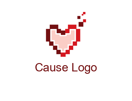 heart pixel icon