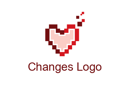 heart pixel icon