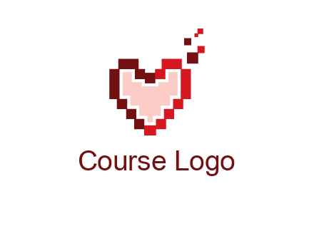 heart pixel icon