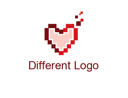 heart pixel icon