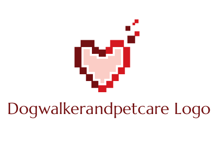 heart pixel icon