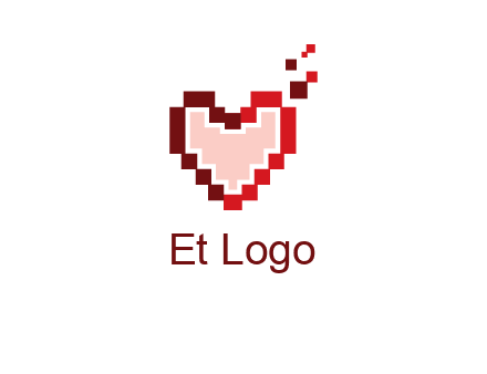 heart pixel icon