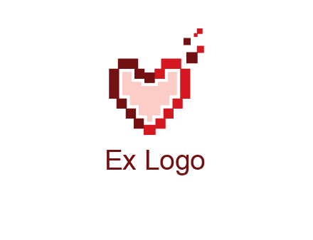 heart pixel icon