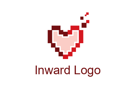 heart pixel icon