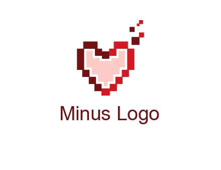 heart pixel icon