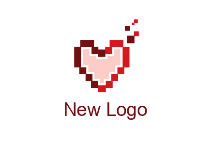 heart pixel icon