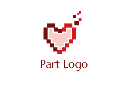 heart pixel icon