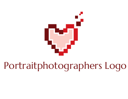 heart pixel icon