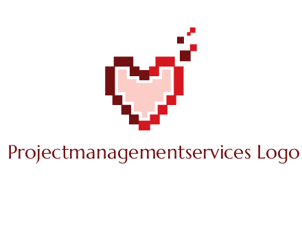heart pixel icon