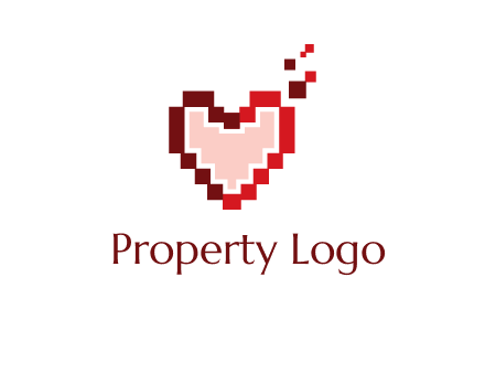 heart pixel icon