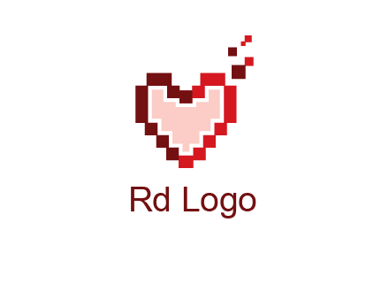 heart pixel icon