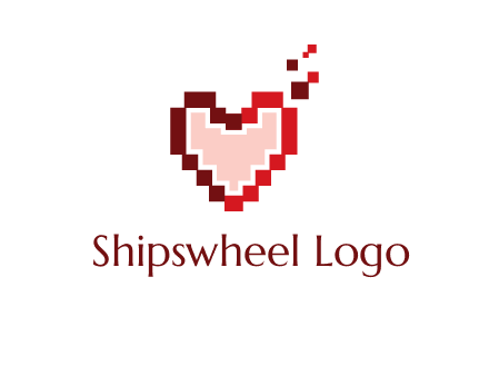 heart pixel icon