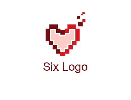 heart pixel icon