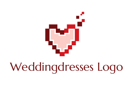 heart pixel icon