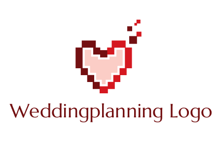 heart pixel icon