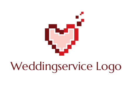 heart pixel icon