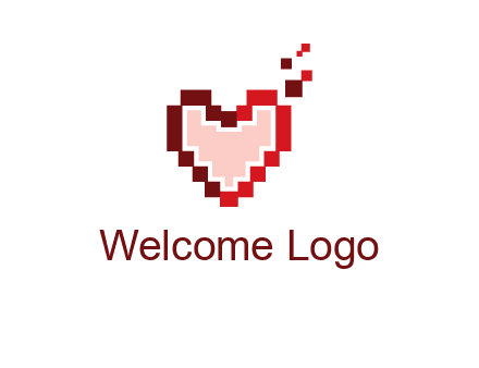 heart pixel icon