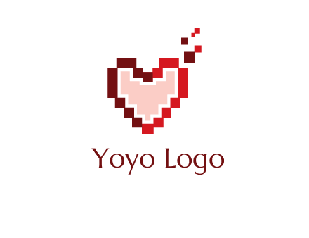 heart pixel icon