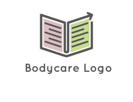 book with line arrow icon