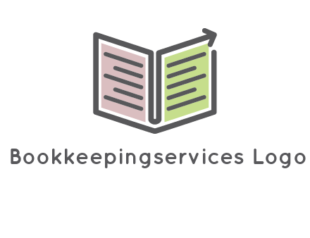book with line arrow icon