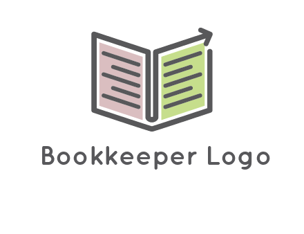 book with line arrow icon