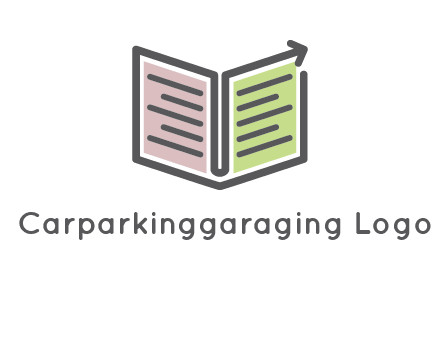book with line arrow icon
