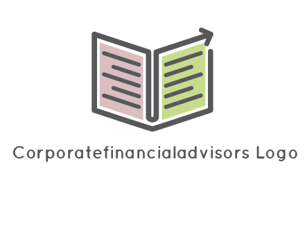 book with line arrow icon