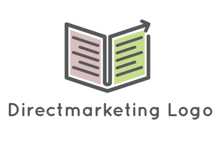 book with line arrow icon