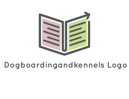 book with line arrow icon