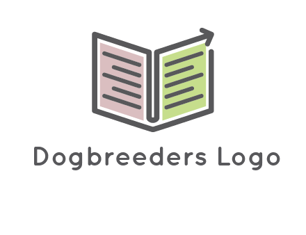 book with line arrow icon