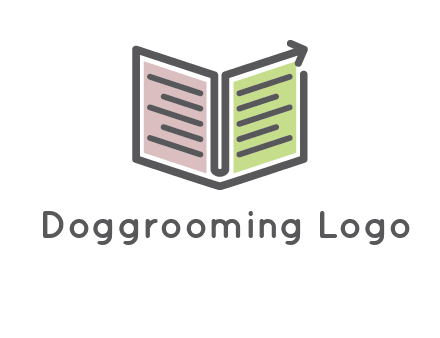 book with line arrow icon