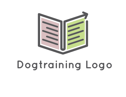 book with line arrow icon