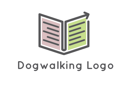 book with line arrow icon
